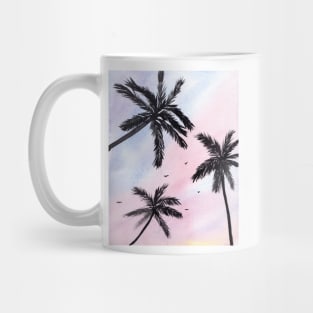 Palm Trees Sunset Mug